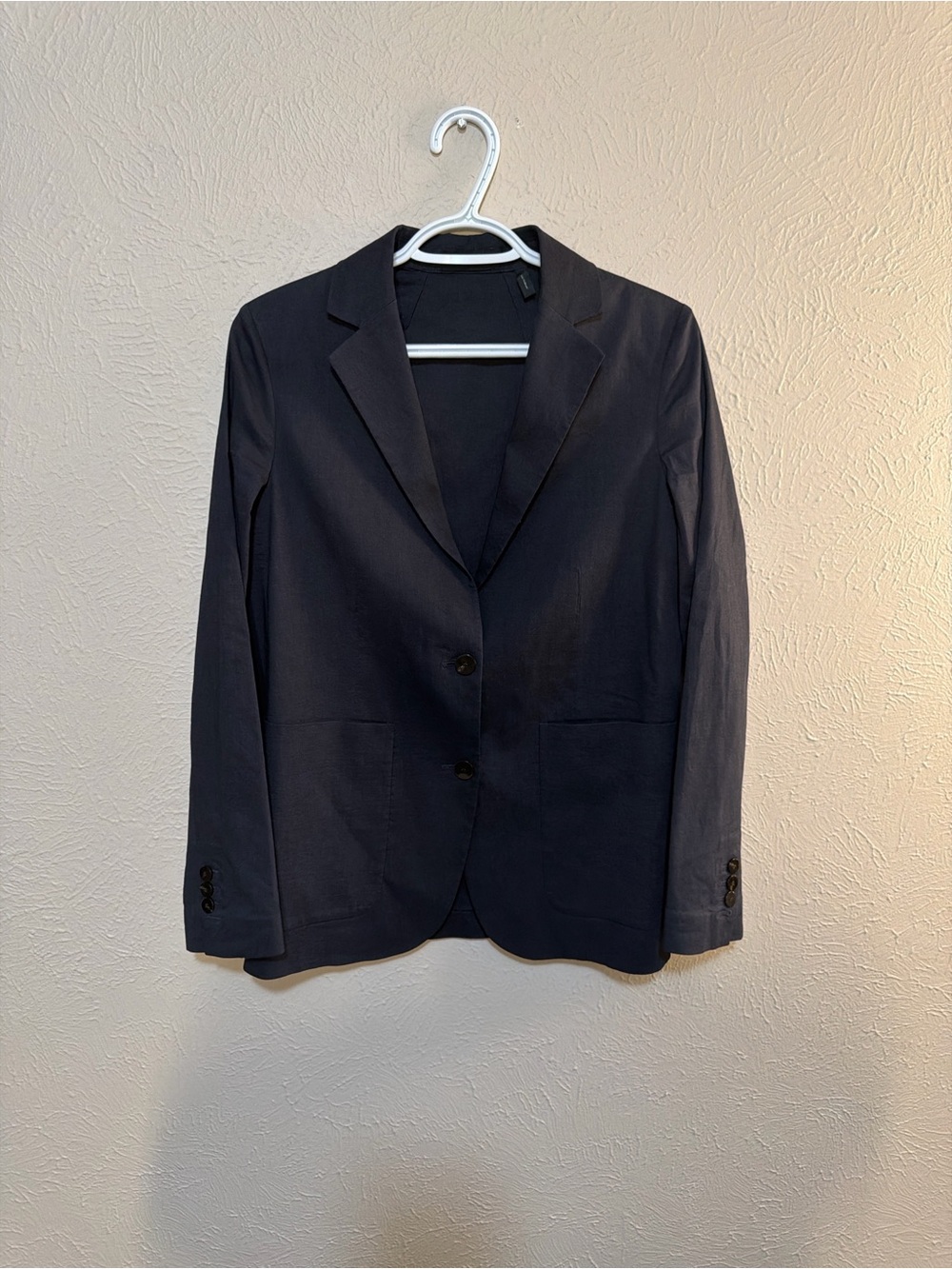 Theory Women's Dark Navy Two-Button Blazer